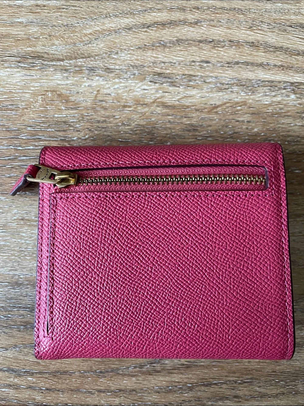 Coach Small Wyn Wallet in Watermelon / Brass